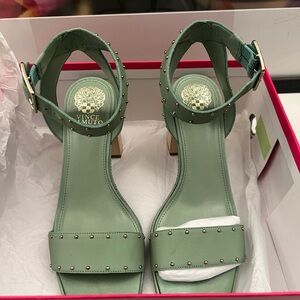 Vince Camuto Mint Green Studded Sandals